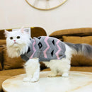 Winter Sweater For Dogs and Cats ( Pink/Grey )