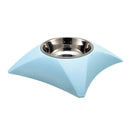Diamond Design Anti-Slip Stainless Steel Pet Food Bowl for Dogs & Cats (Multi Color)