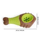 Durable Chicken Leg Chew Toy with Treat Dispenser for Dogs