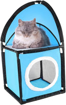 Cat Corner Tower Bed Two Tier Kitty Corner Furniture Condo