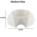 Durable Plastic Pet Food & Water Bow for Small, Medium Pets (Medium)