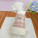 Premium Winter Coat For Dog & Cat ( White/Pink )