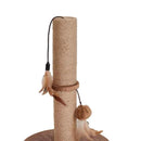 Interactive Cat Tree Scratcher Post with Feather Toy