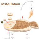 3 in 1 Scratching Board For Cat