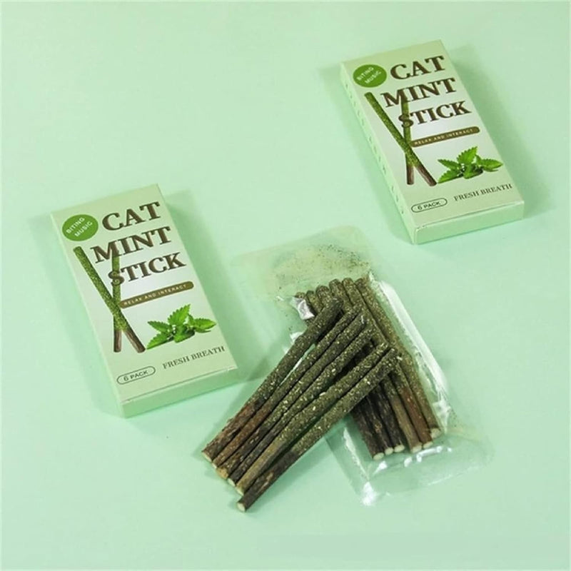 Natural Catnip Stick: Fun and Healthy Chew Toy for Cats