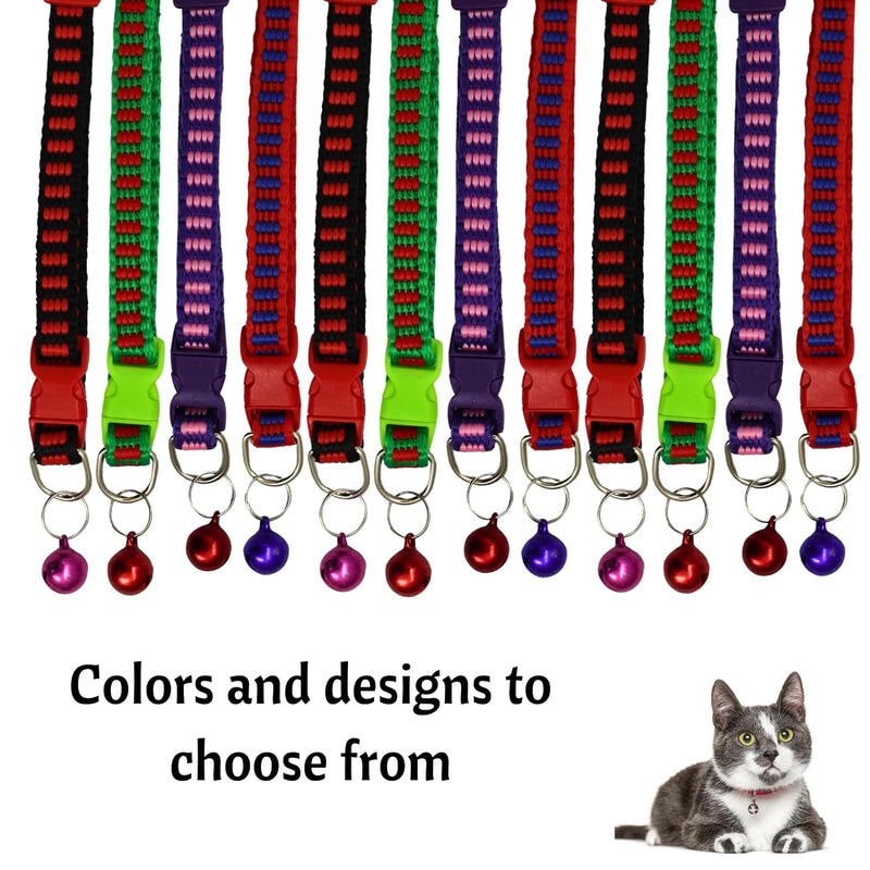 Cat Collar With Bell (Multi Color, 1 Piece)