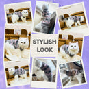 Winter Sweater For Dogs and Cats ( Pink/Grey )