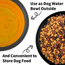 Collapsible Pet Bowl Portable Silicone Dog Bowl for Travel