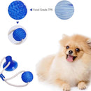 Durable Dog Chew Toy with Suction Cup | Dog Tug Rope Dental Care Ball
