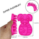 Silicone Dog Grooming Brush for Pet Massage & Care