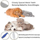 Pet Hair Detangling Comb - Gentle Brush for Dogs, Cats, and More