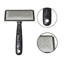 Premium Stainless Steel Pet Brush with Paw Print Handle