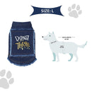 Blue Denim Dog Jacket | Breathable Pet Clothes