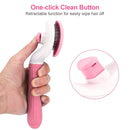 Pet Grooming Brush with Self-Cleaning Function