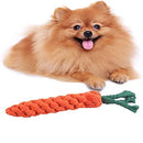 Carrot-Shaped Chewable Cotton Rope Toy For Dogs