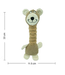 Brown Plush Bear Toy with Squeaker for  Dogs and Cats