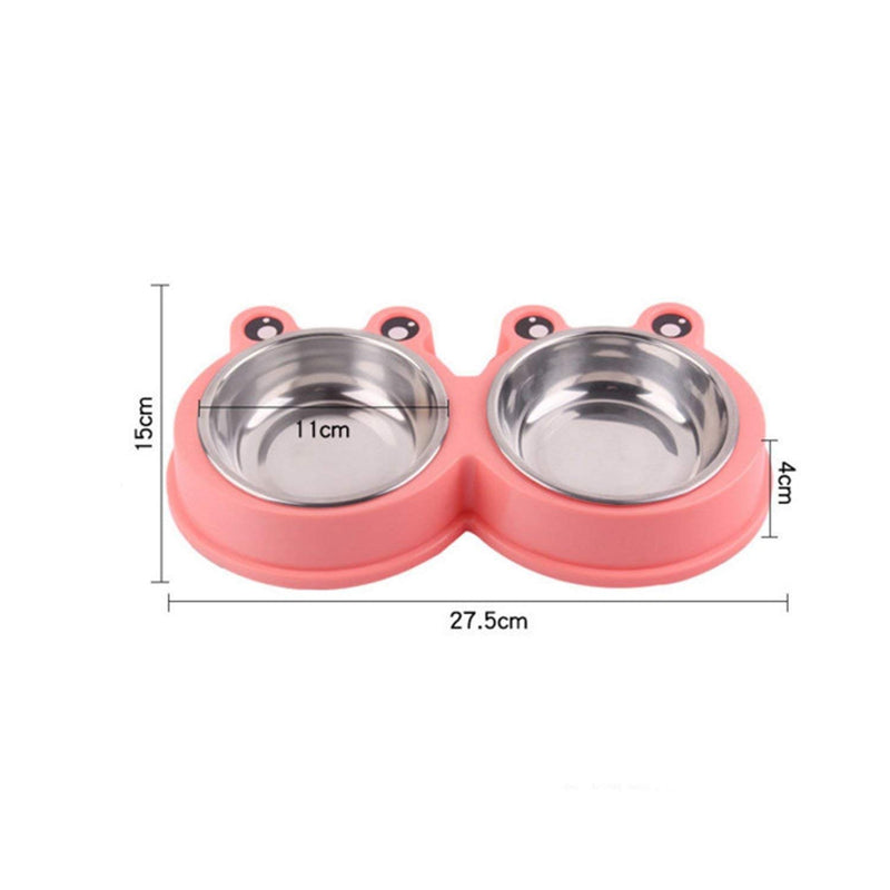 Stainless Steel Double Food and Water Bowl