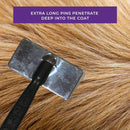 Premium Stainless Steel Pet Brush with Paw Print Handle