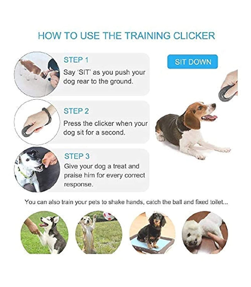 Dog Training Clicker with Wrist Strap Durable