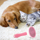 Pet Grooming Brush with Self-Cleaning Function