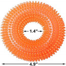 Large Spike Squeaky Ring Chew Toy for Dogs (Color Varies)