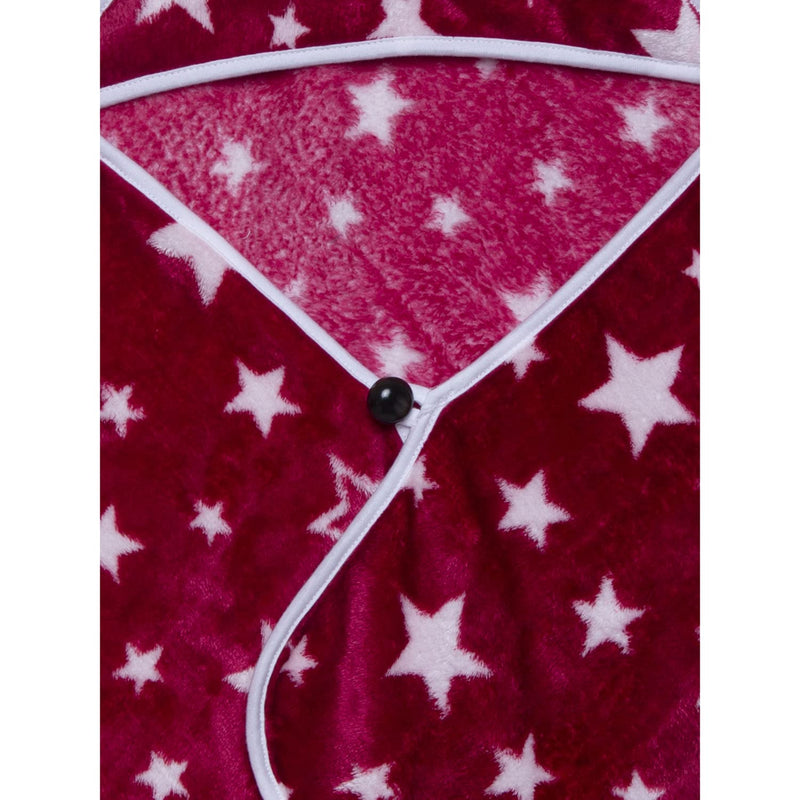 Star Prin Soft Towel With Cap For Pets