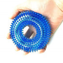 Large Spike Squeaky Ring Chew Toy for Dogs (Color Varies)