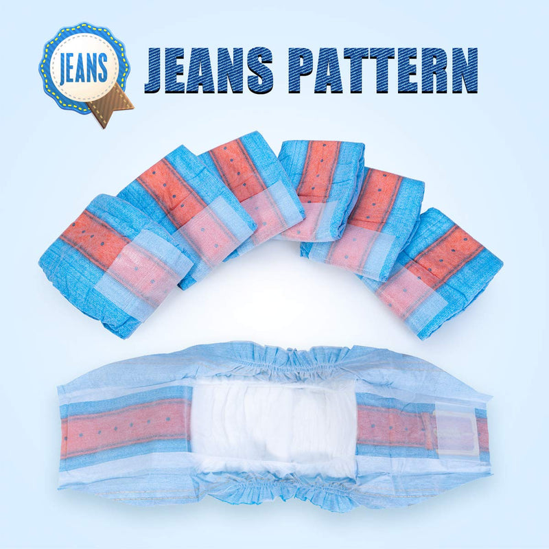 Diapers Male Jeans(M,36 Count)
