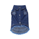Blue Denim Dog Jacket | Breathable Pet Clothes