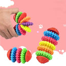 Colorful Rubber Pet Dog Teething Chew Toy