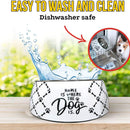 Sturdy Melamine Dog Bowl