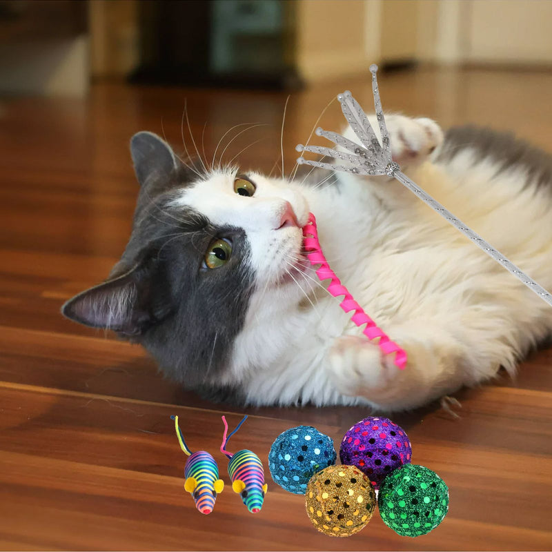 Toys For Cats (Pack of 5, Color May Vary)