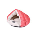 Cozy Cave Pet Bed for Cats & Small Dogs (Pink)