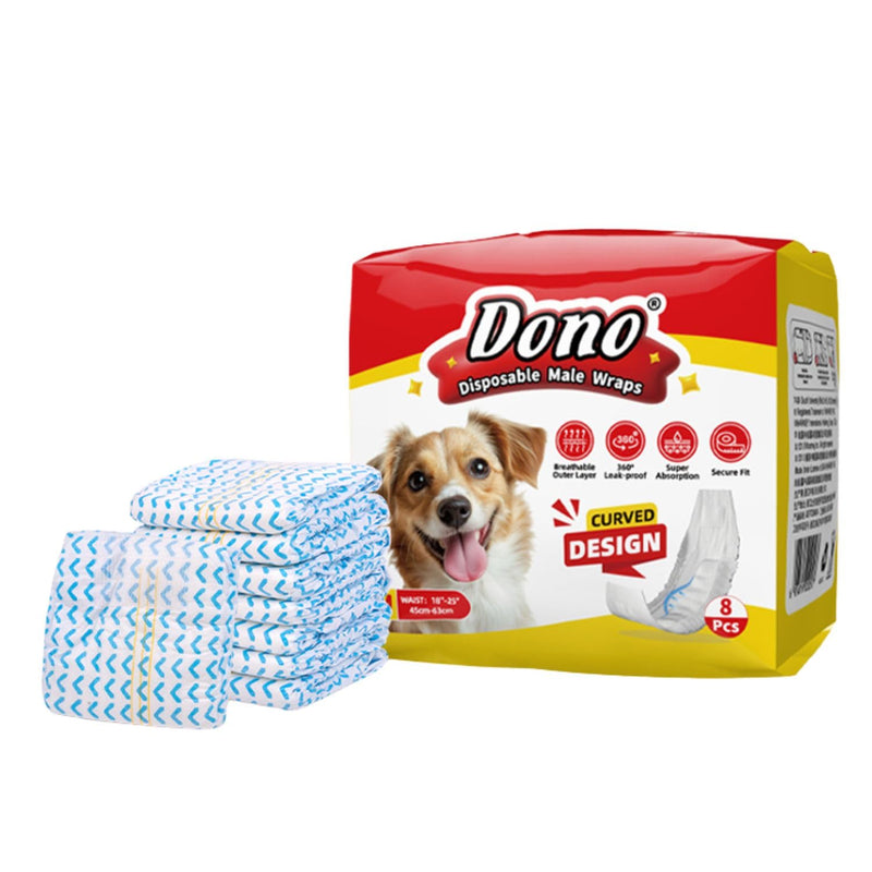 Disposable Diapers for Male Dogs M (18-25Cm)