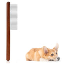 Wooden Handle Grooming Comb for Small & Medium Pets (Medium)