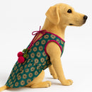 Ethnic Frock with Tie-Up Outfit for Dog & Cat ( Dark Green )