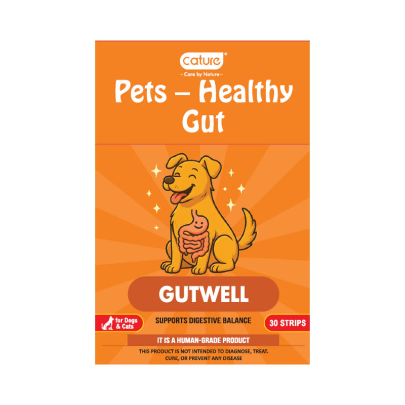 Gutwell Pet Digestive Support 30 Count Strips for Dogs & Cats