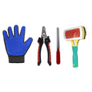 Pet Grooming Kit: Brush and Combs, Pet Nail Clipper, Grooming Glove