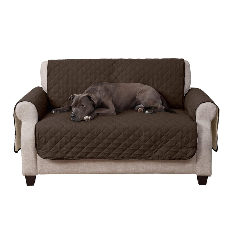 Reversible Pet Sofa Cover for Dogs & Cats (Brown)