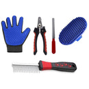 Pet Grooming Kit: Brush and Combs, Pet Nail Clipper, Grooming Glove