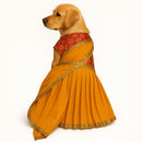 Traditional Sari-Style Ethnic Outfit for Dog & Cat