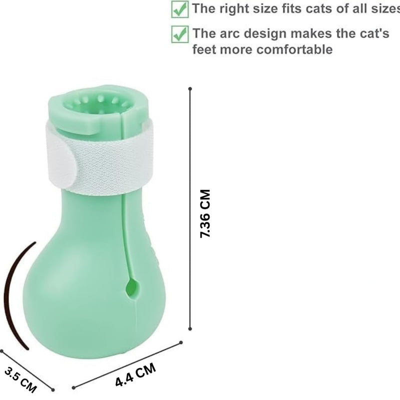 4 Pcs Soft Silicone Paw Boots for Cats Only