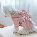 Premium Winter Hoodie Dress For Dog & Cat ( Light Pink )