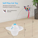 Automatic Rotating Teaser Toy with Fluorescent Butterfly For Cats & Kittens