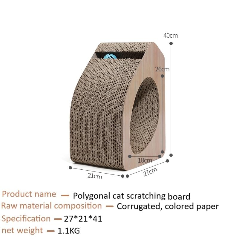 Scratching Board with Tunnel For Cat