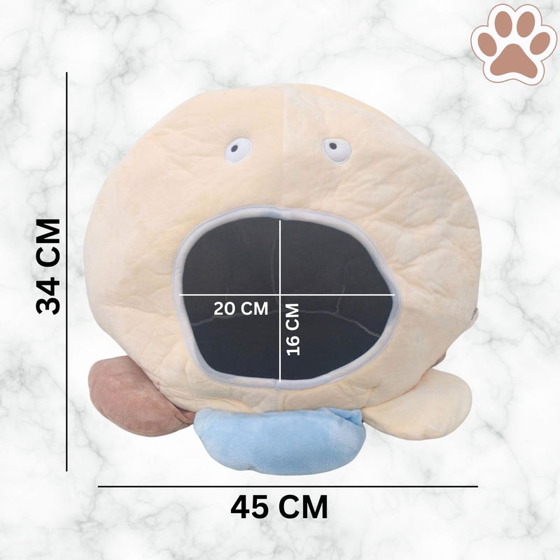 Cozy Plush Cartoon Bed House for Cats, Small Dogs & Small Animals
