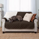 Reversible Pet Sofa Cover for Dogs & Cats (Brown)