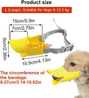Silicone Duck-Bill Muzzle for Medium Dogs (L: 13cm/Yellow)