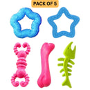 Chew Toys For Small Dogs (Pack of 5) (Multi Colour)