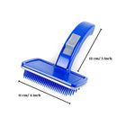 Self-Cleaning Plastic Slicker Brush for Dog Grooming (Medium)
